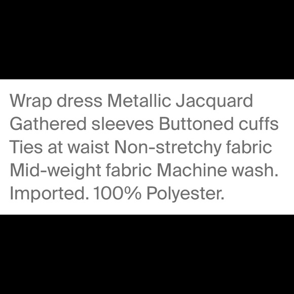 HOLD❌❌❌GANNI METALLIC BLACK JACQUARD DESIGNER DRESS - Picture 14 of 15